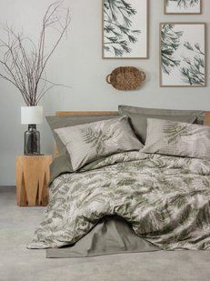 Постільна білизна Cotton Box Dual Frond Haki ранфорс євро 1002905 фото