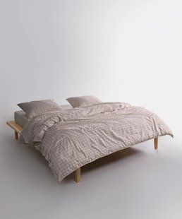 Постільна білизна Limasso Stonewashed Ranforse євро Inara Oxford Tan 41605-К фото