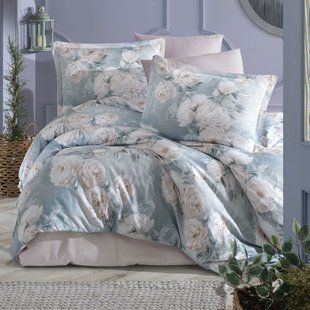 Комплект постільної білизни Clasy Digital Satin Havin євро 1009922 фото
