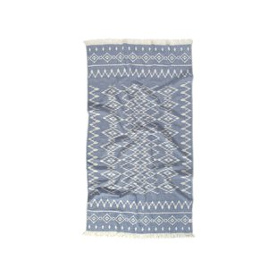 Пляжний рушник Barine Pestemal - Kilim 90*160 Denim синій Бавовна 100% 2000022078993 фото