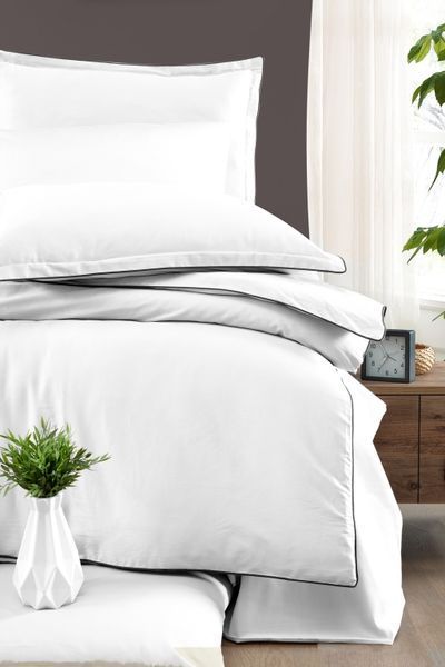 Постельное белье семейный размер La Romano Premium Satin Lucca White 41110-К фото