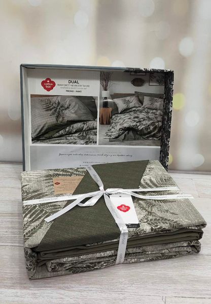Постільна білизна Cotton Box Dual Frond Haki ранфорс євро 1002905 фото
