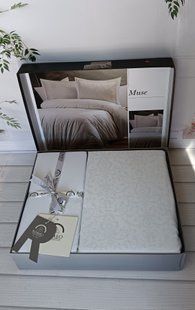 Постільна білизна Romeo Home Jacquard Satin Muse розмір євро 60949 фото