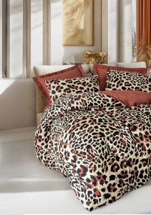 Постельное белье евро размер Cotton Box Lux Satin Leoluxe Kiremit 11029424 фото