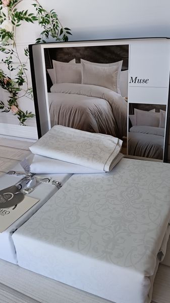 Постільна білизна Romeo Home Jacquard Satin Muse розмір євро 60949 фото