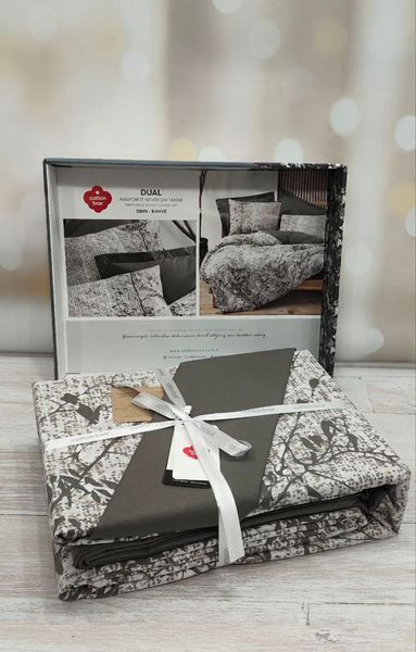 Постільна білизна Cotton Box Dual Odin Kahve ранфорс євро 1002906 фото
