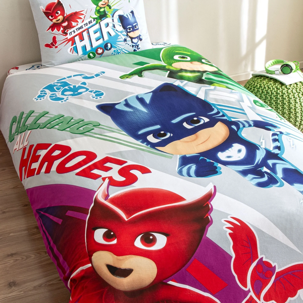 Подростковое постельное белье TAC Disney полуторное PJ Masks Super Team 40798-К фото