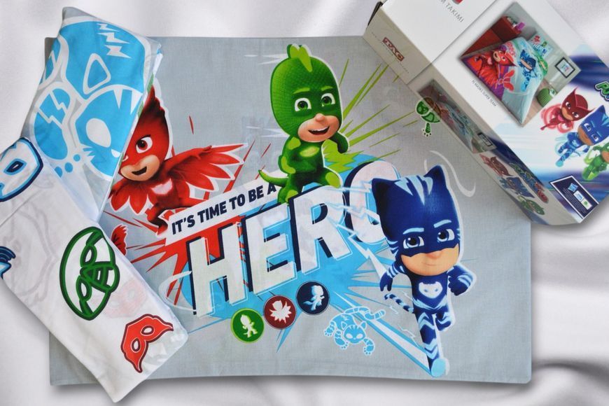 Подростковое постельное белье TAC Disney полуторное PJ Masks Super Team 40798-К фото