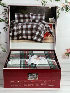 Фланелева постільна білизна Romeo Home євро 5660 фото