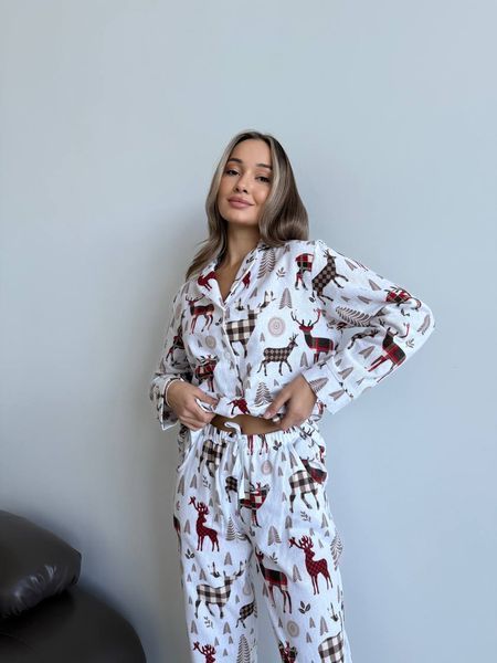 Домашня жіноча піжама COSY "Норді"(сорочка+штани) New S NFW0409 фото