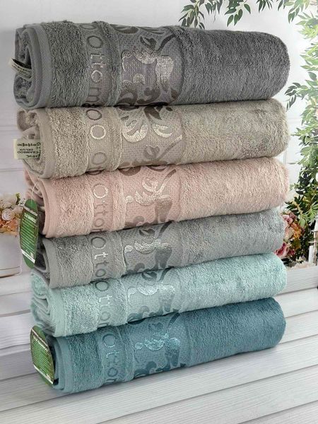 Набір бамбукових рушників Cestepe Bambuk Yaprak 50х90 см лицеві 6 шт 6167 фото