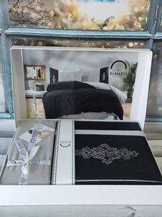 Постільна білизна з ранфорсу Євро розмір Romeo Home 10610 фото