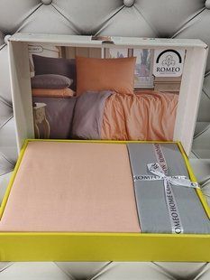 Постільна білизна з ранфорсу Євро розмір Romeo Home 4271 фото