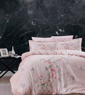 Постельное белье First Choice Cotton Satin евро Matilde Powder 40723-К фото