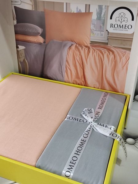 Постільна білизна з ранфорсу Євро розмір Romeo Home 4271 фото