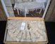Льняная скатерть с ранером Selin Cagla Set 160&times;350 см+12 салфеток бежевая 33049-1-К bej фото 3