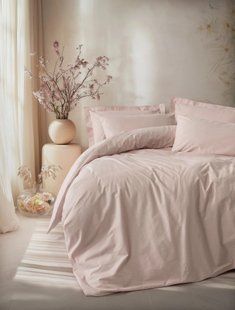 Постільна білизна Cotton Box Plain Pudra ранфорс євро 10029291 фото