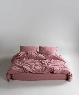 Постільна білизна Limasso Stonewashed Ranforse полуторний Old Rose 40416-К фото