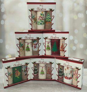 Подарочный набор новогодних полотенец 30х50см Merry Christmas 3шт 100121162 фото