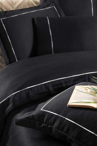 Постільна білизна First Choice V.I.P Satin Moonlight євро Claudio Black 40247-К фото