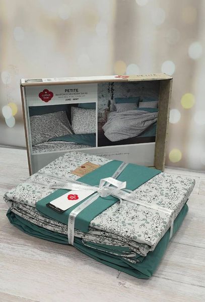 Постельное белье Cotton Box Petite June Mint ранфорс евро 1002881 фото