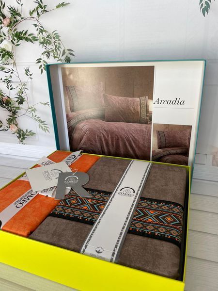 Постільна білизна з ранфорсу Romeo Home Arcadia євро 10023 фото