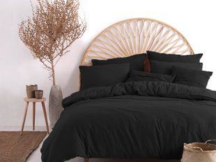 Постільна білизна Limasso Stonewashed Ranforse євро Black 31644-К фото