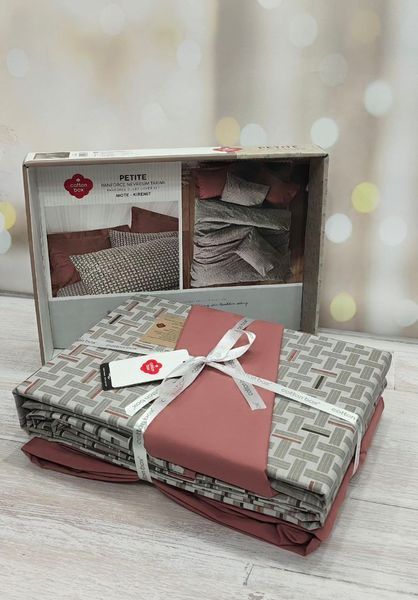 Постільна білизна Cotton Box Petite Mote Kiremit ранфорс євро 1002882 фото