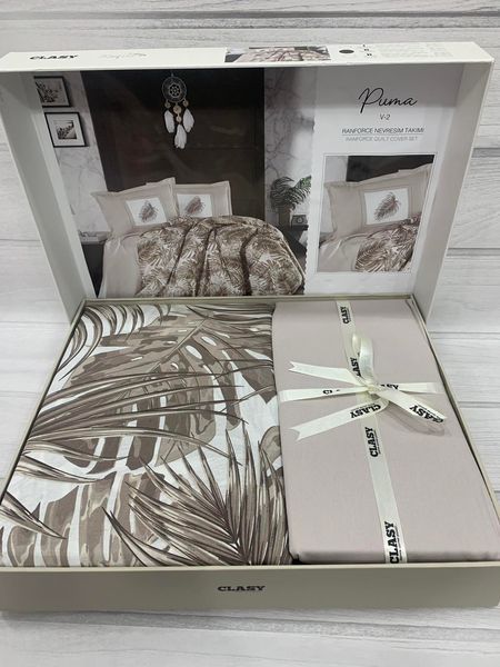Постельное белье из ранфорса Clasy Puma v2 евро 1005107 фото