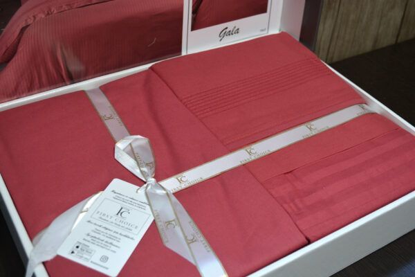 Постельное белье евро First Choice Ranforce Deluxe Gala Red 21116-К фото