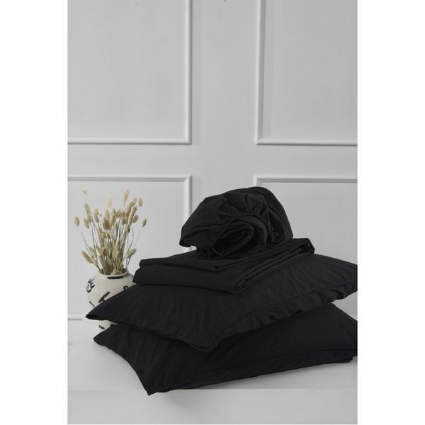 Постільна білизна Limasso Stonewashed Ranforse євро Black 31644-К фото