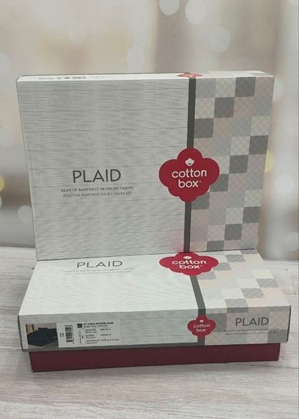 Постільна білизна Cotton Box Plaid Bej ранфорс євро 1002926 фото