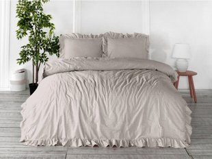 Постільна білизна Limasso Stonewashed Exclusive Ranforse полуторний Natural Krem 40320-К фото
