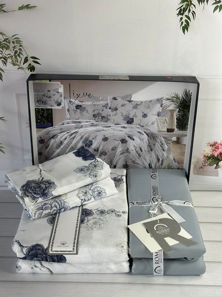 Постільна білизна євро Romeo Home Satin Lixue 6075 фото