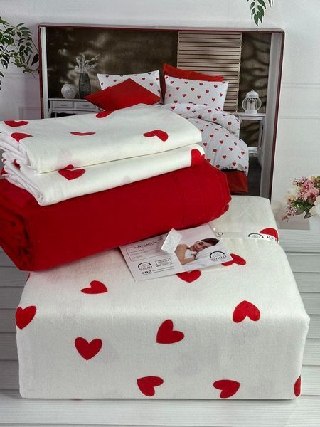 Фланелева постільна білизна Romeo Home євро 5669 фото