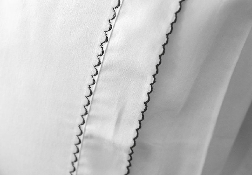 Комплект постільної білизни Issimo Toned Craft Satin євро Magnolia White 41660-К фото