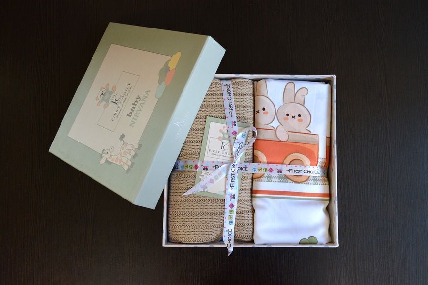 Постільна білизна для новонароджених з пледом First Choice Baby Digital Satin Nirvana Toys 21306-К фото