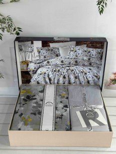 Постільна білизна євро Romeo Home Satin Mila 6076 фото