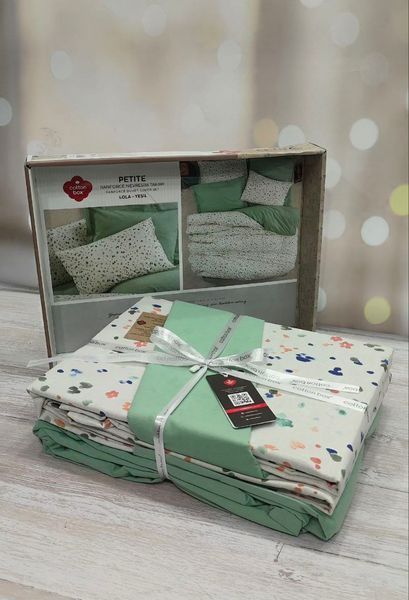 Постільна білизна Cotton Box Petite Lola Yesil ранфорс євро 1002883 фото