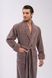 Чоловічий велюровий халат Nusa коричневий L/XL 1485-g фото 6