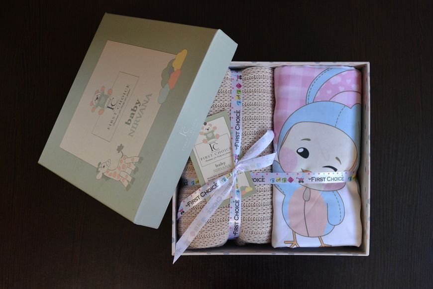 Постільна білизна для новонароджених з пледом First Choice Baby Digital Satin Nirvana Wenny 21307-К фото