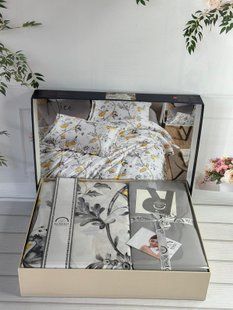 Постільна білизна євро Romeo Home Satin Nice 6063 фото