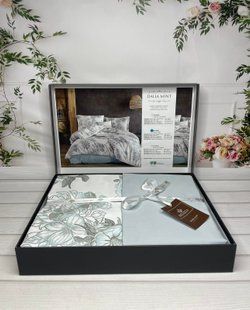 Постельное белье Belizza Satin евро Dalia mint 88373 фото