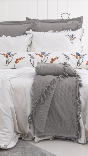 Комплект постільної білизни Saheser Stonewashed розмір євро Eveline A.Gri 41647-К фото
