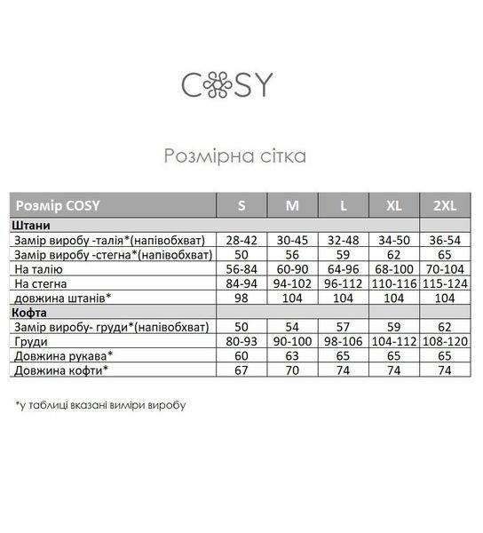 Домашня тепла жіноча піжама COSY Мяу-Лав з велсофта 2XL VEL0112XL фото