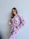 Домашня тепла жіноча піжама COSY Мяу-Лав з велсофта 2XL VEL0112XL фото 7