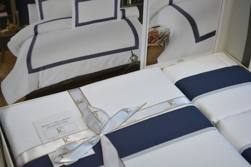 Постільна білизна First Choice Deluxe Satin євро Belezza White 40582-К фото
