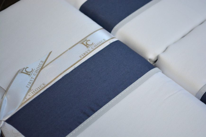 Постільна білизна First Choice Deluxe Satin євро Belezza White 40582-К фото