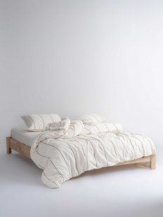 Постільна білизна Limasso Stonewashed Ranforse євро Vilniuss Snow White 40123-К фото