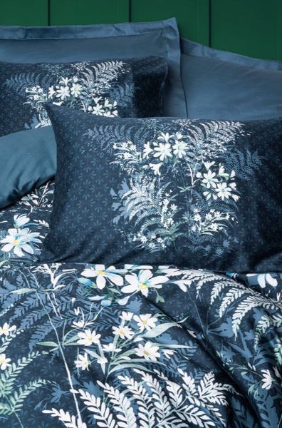 Постільна білизна євро розмір Cotton Box Lux Satin Imvelo Petrol 1002885 фото